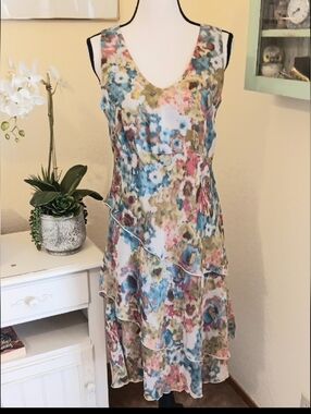 Vintage. Click Floral Tiered Dress. Ethereal. Floral.